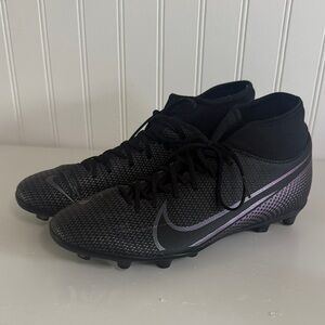 Nike Black and Purple Athletic Shoes